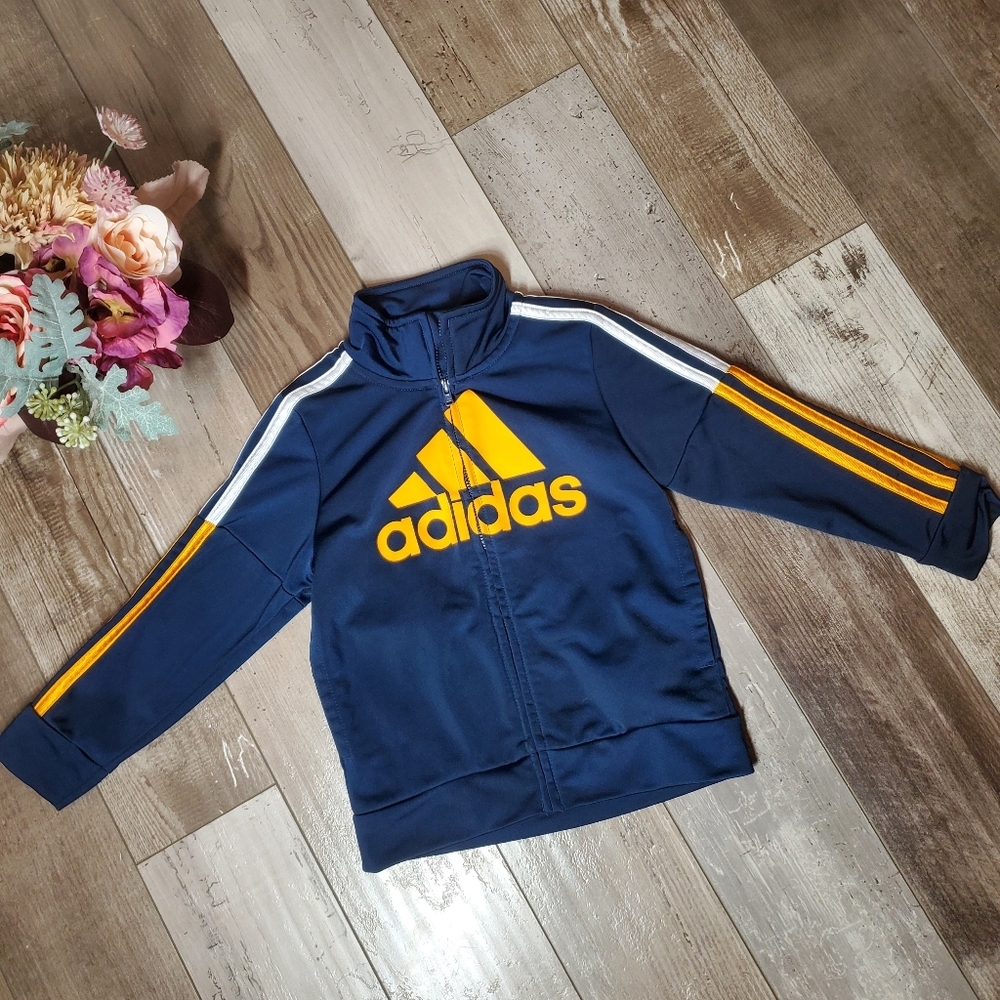 Adidas Tricot Track Jacket Full Zip Toddler Boy Size 3T NWOT